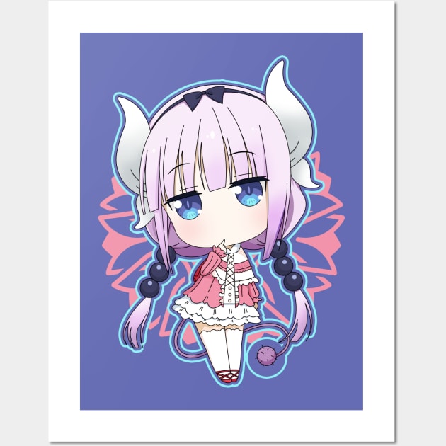 Kawaii Kanna Dragon Wall Art by WarGreymonZero